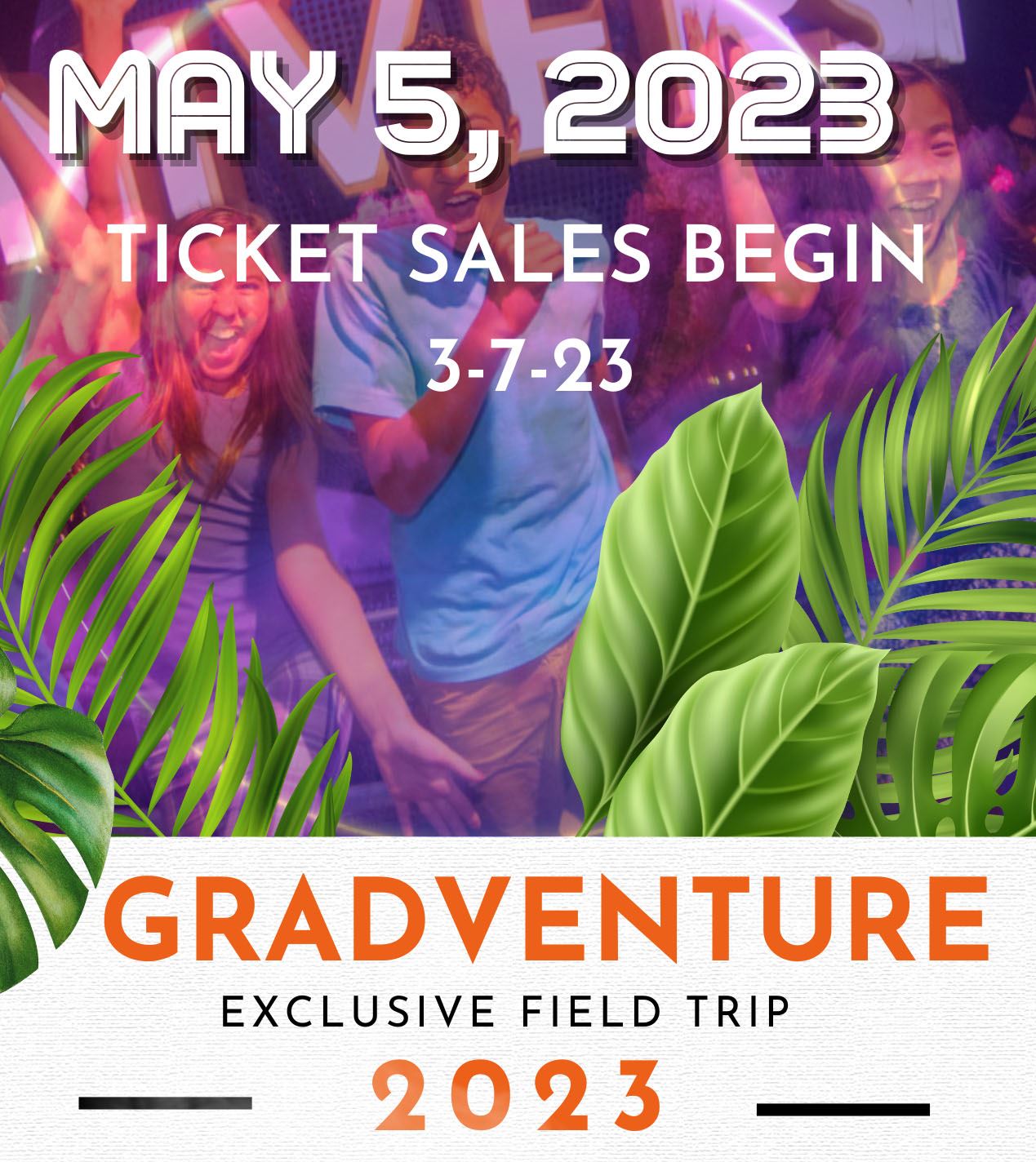  Ticket sales start 3-7-23, trip 5/5/23